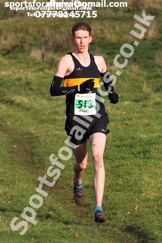 Mens under-20s cross country, 2019 North Eastern Cross Country Champs., Alnwick, Northumberland.  Photo: David T. Hewitson/Sports for All Pics